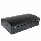 12 Watch Box with Curved Solid Lid in Carbon Fibre Finish by Aevitas