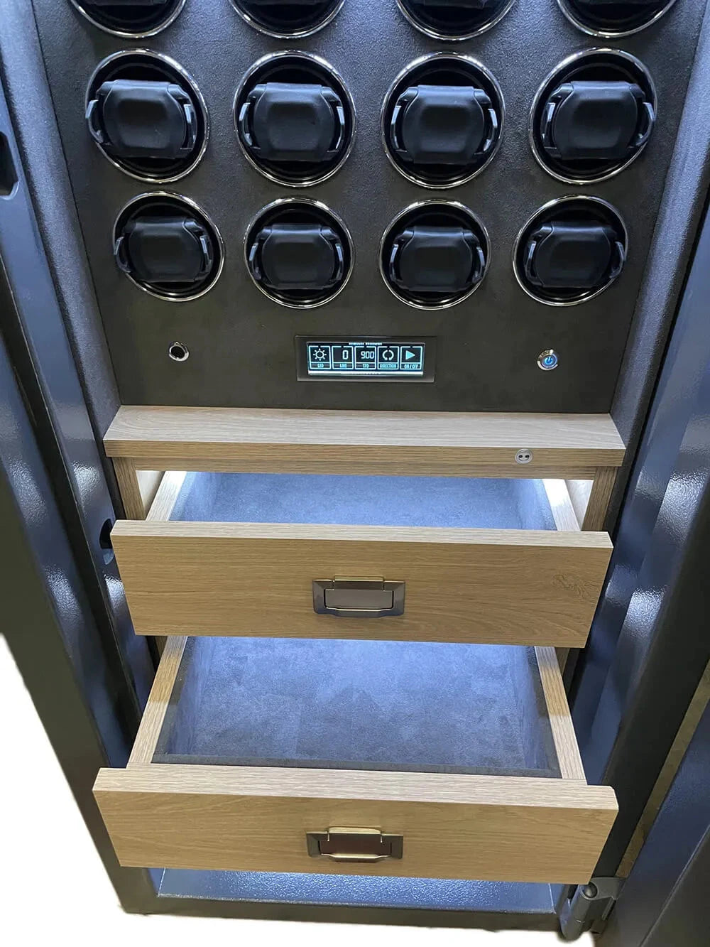 12 Watch Winder Safe Grade 1 with Large Storage - £100,000 Insurance Rating by Aevitas