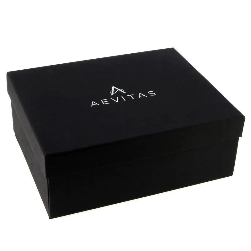 16 Cufflinks and 4 Piece Watch Box in Cognac Brown Genuine Leather Wood by Aevitas