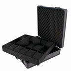 18 Watch Briefcase in Black with Lift Out Tray