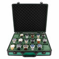18 Watch Briefcase in Green with Lift Out Tray