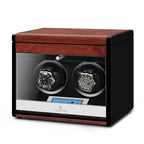 2 Watch Winder with Extra Storage Wood Veneer Finish by Aevitas