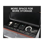 2 Watch Winder with Extra Storage Wood Veneer Finish by Aevitas