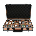 24 Watch Briefcase in Rose Gold with Lift Out Tray