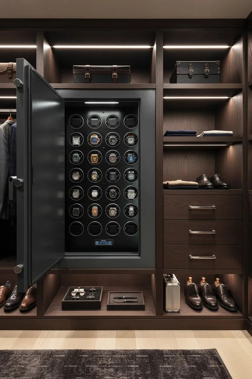 24 Watch Winder Safe Grade 1 with £100,000 Jewellery Insurance Rating by Aevitas