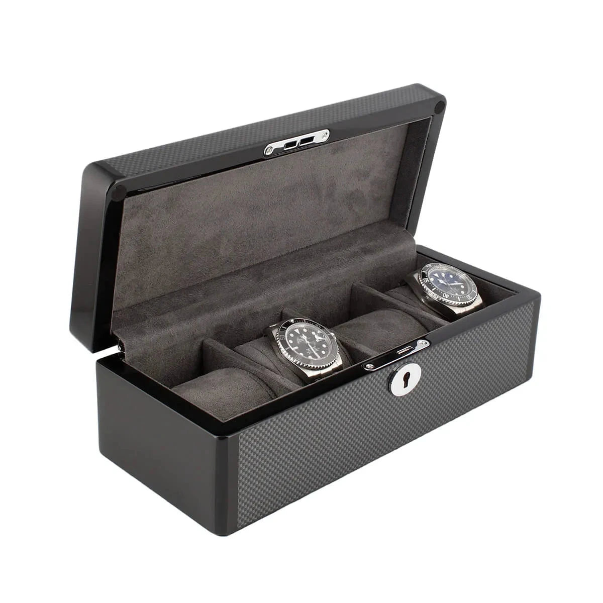 4 Watch Box in Carbon Fibre Finish Premium Quality by Aevitas
