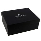 4 Watch and Cufflink Box in Black Genuine Leather