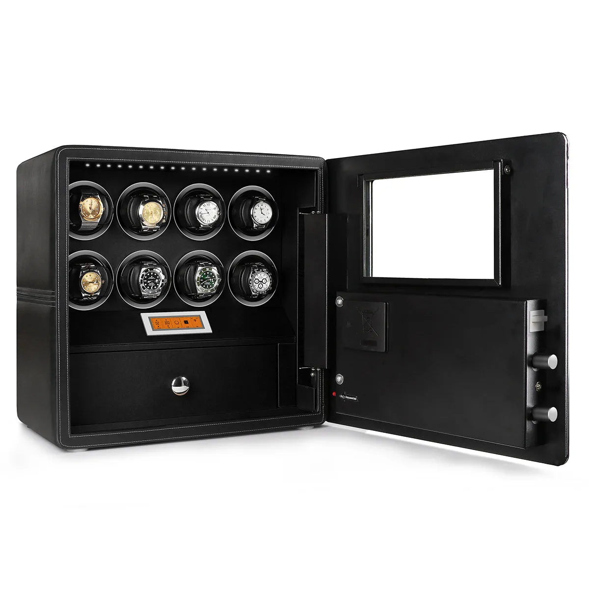 Watch Winder Safe for 8 Watches Black Edition by Aevitas