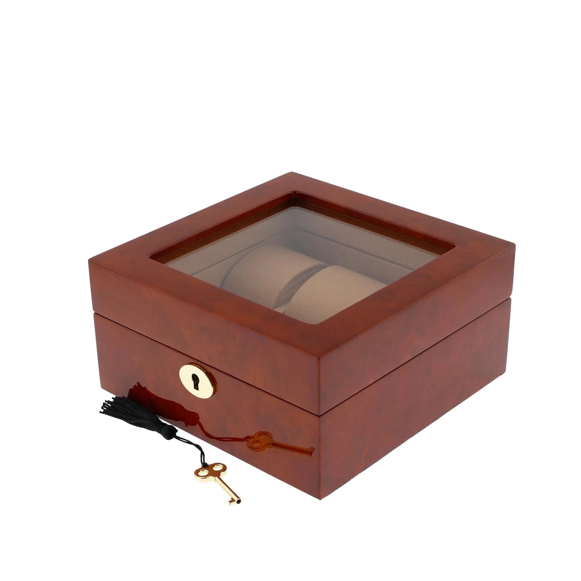 6 Watch Box in Luxurious Camphor Wood with Camel Lining by Aevitas