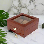 6 Watch Box in Luxurious Camphor Wood with Camel Lining by Aevitas