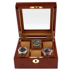 6 Watch Box in Luxurious Camphor Wood with Camel Lining by Aevitas