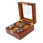 6 Watch Box in Luxurious Mahogany Wood with Camel Lining by Aevitas