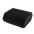 6 Watch Travel Case in Black Leather with Green Lining Hexagon Style