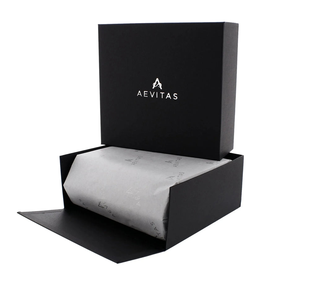 6 Watch Travel Case in Black Leather with Green Lining Hexagon Style