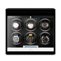 6 Watch Winder Black Edition with Extra Storage Area by Aevitas