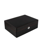 8 Watch Box in Black Leather Finish Fine Quality by Aevitas