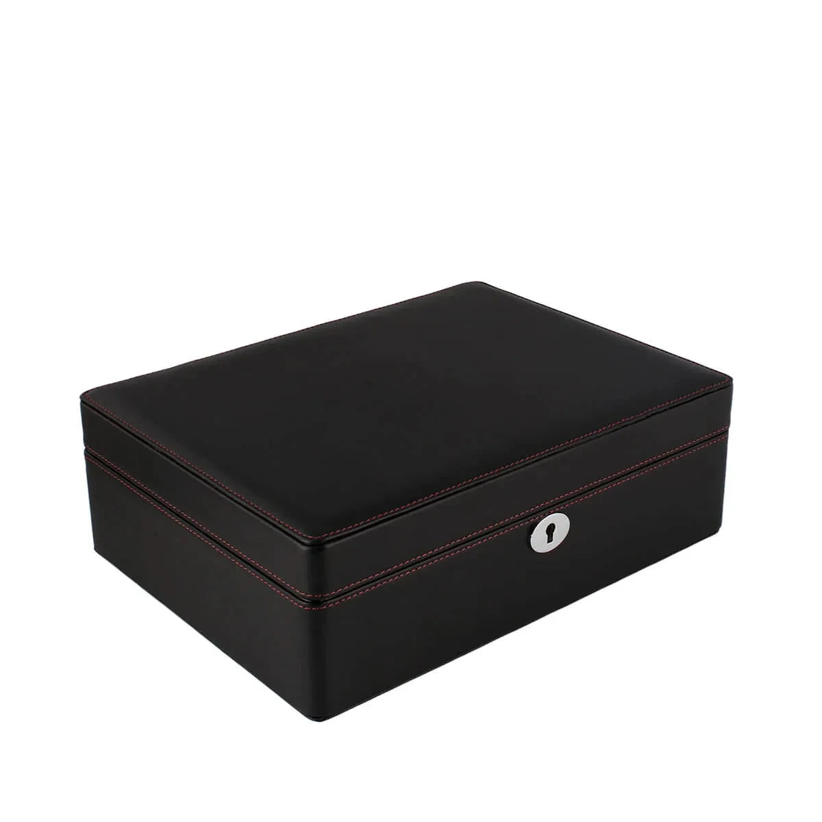8 Watch Box in Black Leather Finish Fine Quality by Aevitas
