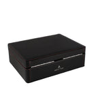 8 Watch Box in Black Leather Finish Fine Quality by Aevitas