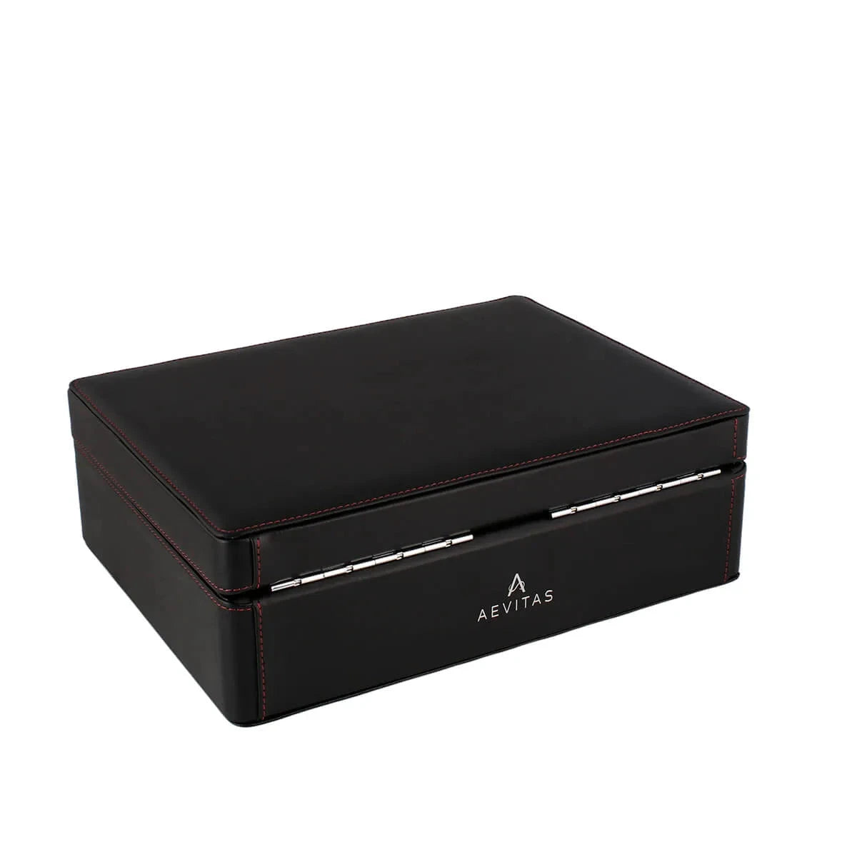 8 Watch Box in Black Leather Finish Fine Quality by Aevitas
