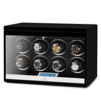 8 Watch Winder Black Edition with Extra Storage Area by Aevitas