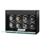 8 Watch Winder in Carbon Fibre Finish with Extra Storage by Aevitas