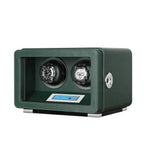 Automatic 2 Watch Winder in Dark Green Smooth Leather Finish by Aevitas