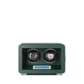 Automatic 2 Watch Winder in Dark Green Smooth Leather Finish by Aevitas