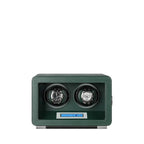 Automatic 2 Watch Winder in Dark Green Smooth Leather Finish by Aevitas