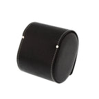 Black Genuine Leather Single Watch Roll Travel Case by Aevitas
