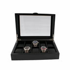 Black Oak Wooden Veneer Watch Box for 10 Watches by Aevitas