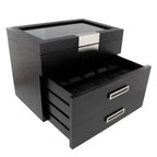 Black Oak Wooden Veneer Watch Box for 30 Watches by Aevitas
