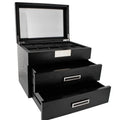 Black Oak Wooden Veneer Watch Box for 30 Watches by Aevitas