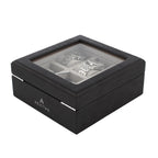 Black Oak Wooden Veneer Watch Box for 6 Watches by Aevitas