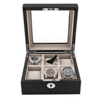 Black Oak Wooden Veneer Watch Box for 6 Watches by Aevitas