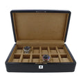 Carbon Fibre Leather Watch Box Premium Quality 12 Watches by Aevitas
