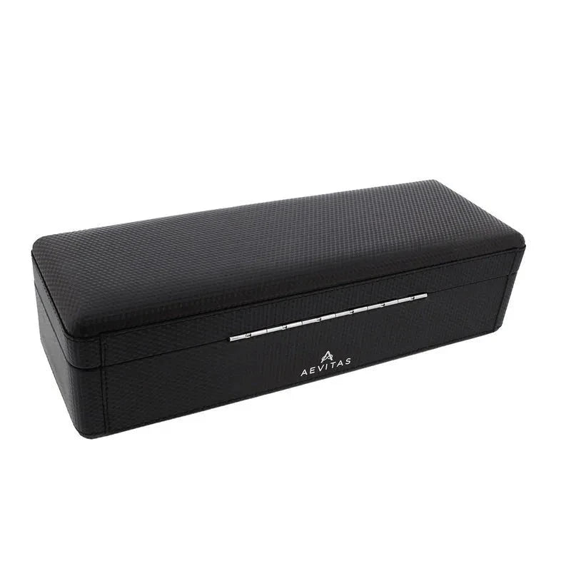 Carbon Fibre Leather Watch Box Premium Quality 6 Watches by Aevitas