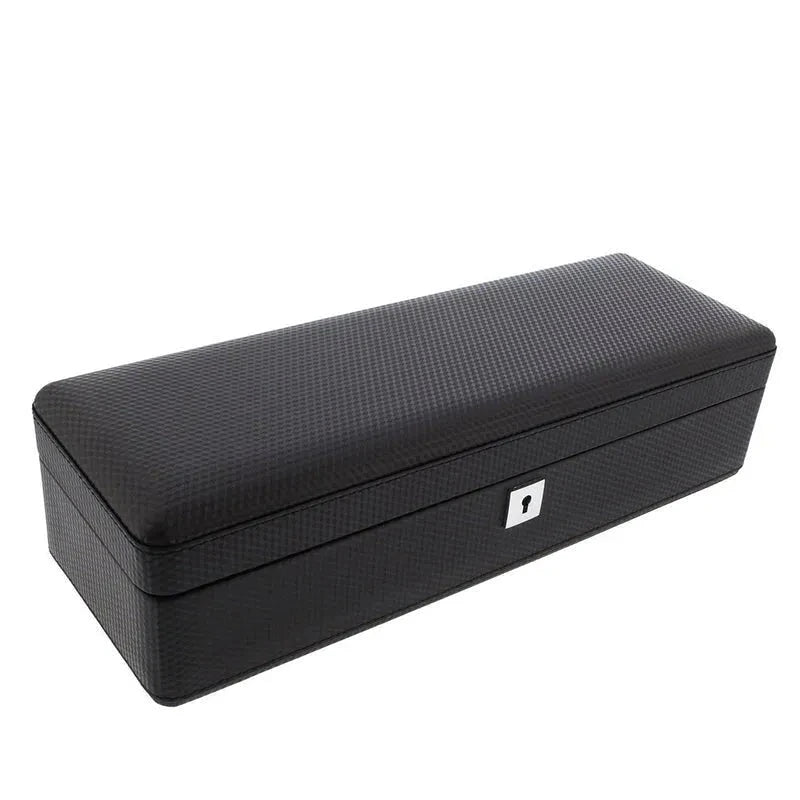 Carbon Fibre Leather Watch Box Premium Quality 6 Watches by Aevitas