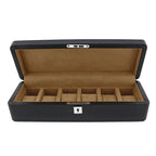 Carbon Fibre Leather Watch Box Premium Quality 6 Watches by Aevitas