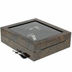 Dark Burl Wood Watch Box for 12 Watches Premium Quality