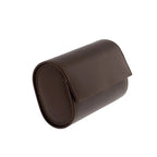 Double Watch Roll Case in Premium Dark Brown Calf Leather by Aevitas