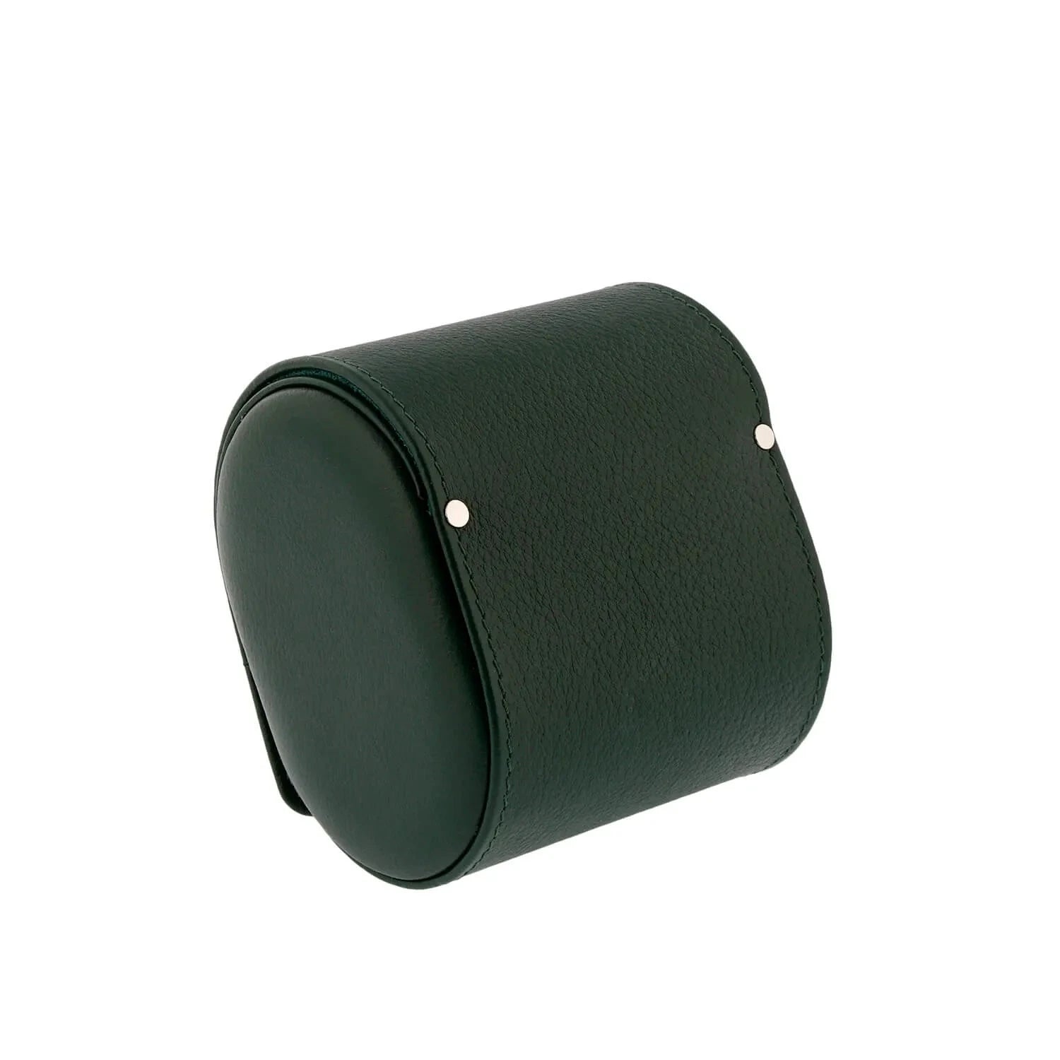 Green Genuine Leather Single Watch Roll Travel Case by Aevitas