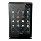Premium 24 Watch Winder in Striped Ebony Wood Piano Lacquer by Aevitas