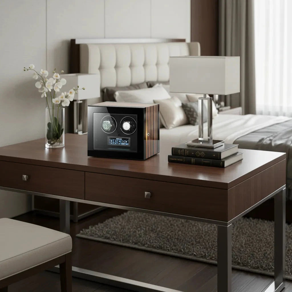 Premium Automatic 2 Watch Winder with Touch Screen by Aevitas