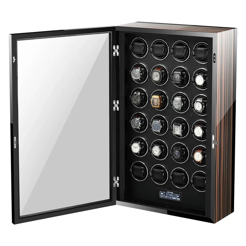 Premium Automatic 24 Watch Winder with Touch Screen by Aevitas