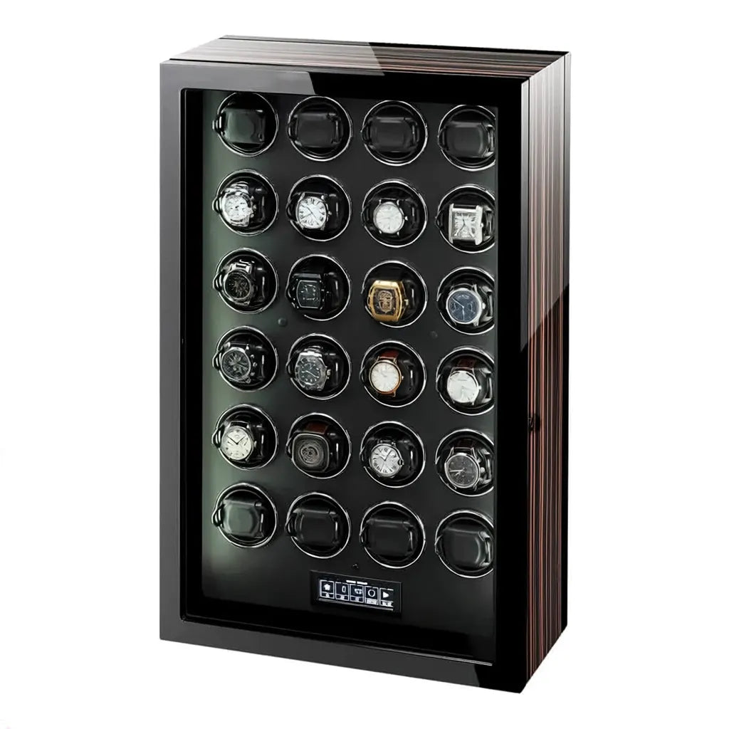 Premium Automatic 24 Watch Winder with Touch Screen by Aevitas
