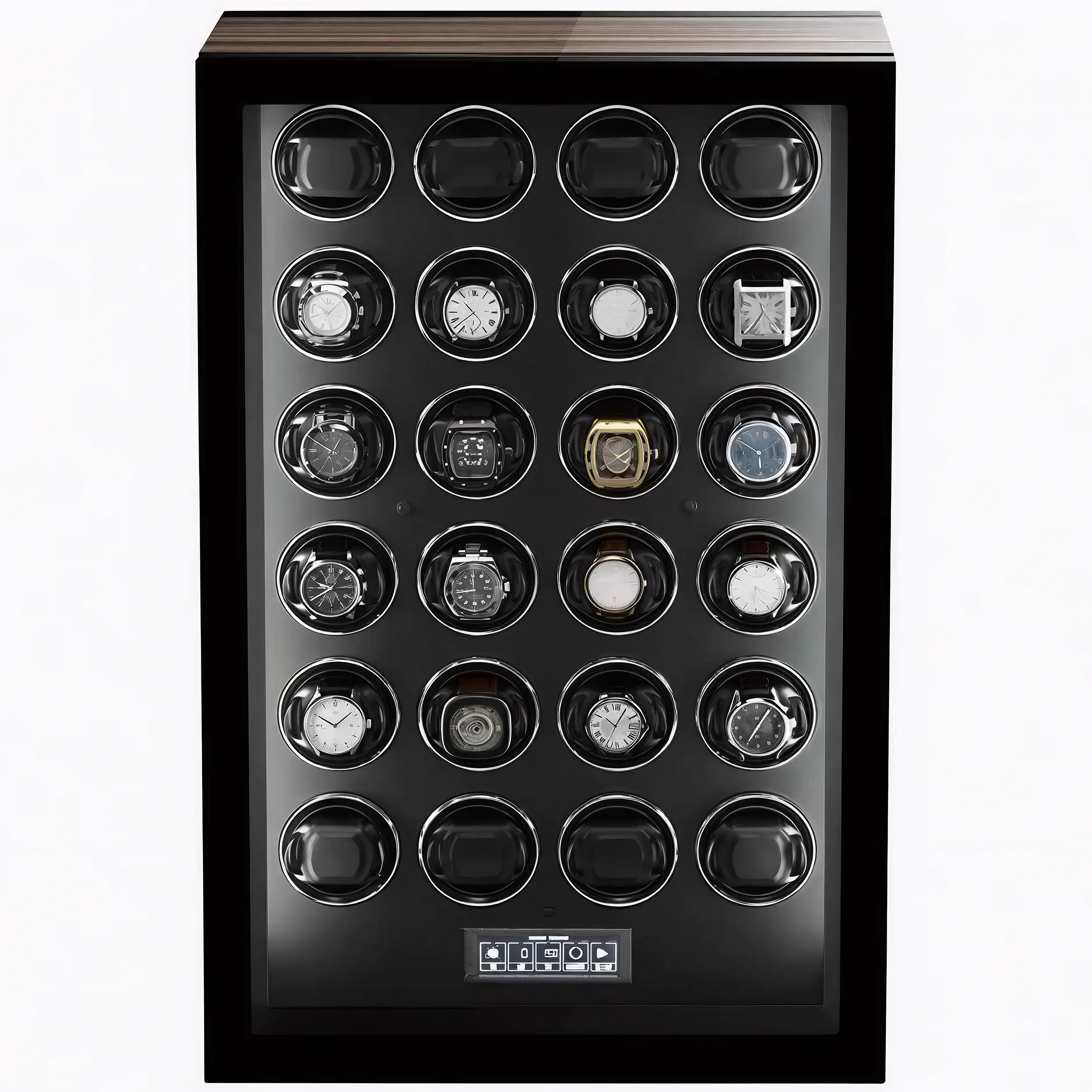 Premium Automatic 24 Watch Winder with Touch Screen by Aevitas