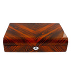 Premium Quality Tiger Striped Wood 10 Watch Box with Solid Lid by Aevitas