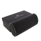 Premium Triple Watch Roll in Carbon Fibre Leather Super Soft Lining
