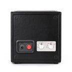 Single Watch Winder Black Leather Red Stitching Mains or Battery by Aevitas