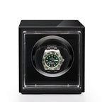 Single Watch Winder Carbon Fibre finish Mains or Battery by Aevitas